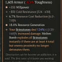 2GA Bridle of Tor'Baalos (124/160) GA Willpower/GA Resource Generation/6.7% resource cost reduct 551