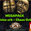 ✅ [PC] MEGAPACK: 10 Divine orb + 1000 Chaos orbs ★ POE 1  ★ Legacy of Phrecia Softcore ★