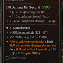 800 IP Mace 1GA *182 Intelligence* 450 max life 33% damage