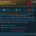⭐L50 REACTOR +4 FORCE OF WILL, +1 DECOHERENCE, +2 FISSILE LAUNCHER, -20% SPEED, -30% STATUS EAC⭐