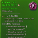 S15-SC | Charm FER Of The NameLess 1GA +4 Hellfire Skill