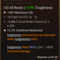 Legendary Ring 2GA • Cooldown Reduction • Maximum Life / 5.4% crit chance 2 faith on kill