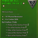S14-SC | 2GA PHOBA Of Bul-Kathos' Pride | *Combat Skills *Physical Resistance