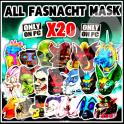 x20 FASNACHT GLOWING AND RARE MASKS ( FASNACHT GLOWING MASK )