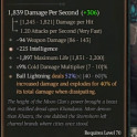 1GA Strike of Stormhorn (52/60) GA Intelligence/94 weapon dmg 1897 max life 9% cold dmg multiplier