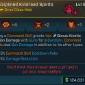 ⭐L50 KINDRED SPIRITS +4 GRAVE CURRENT, +2 GRAVE SUSTENANCE, +1 GRAVE COMMAND, -33% CMD CD, -22% DMG