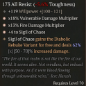 3GA Hellbrand Signet (62/70) GA +4 Sigil of Chaos/GA Vulnerable Damage Multiplier/GA Fire Damage Mul