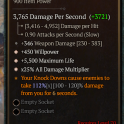 3GA Two-Handed Axe GA All Damage Multiplier/GA Maximum Life/GA Willpower 346 weapon dmg