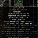 Lava gout Gloves - PD2 Season 11 Softcore Ladder