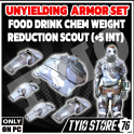 Overeater's Weapon Weight Reduction Scout Armor Set (5/5 AP )  Scout Armor Set