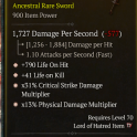 4GA Sword GA(Critical Strike Damage Multiplier/Physical Damage Multiplier/Life on Hit/Life on Kill)