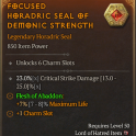 S15-SC | Seal 6 Slot +23% Crit Strike Dmg + Stats Abaddon 7% Maxlife