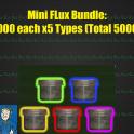 Mini Flux Bundle : Each 1000 x5 Types [Total 5000][Violet/Cobalt/Crimson/Yellowcake/Fluorescent]