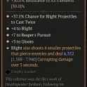 SEASON 8 4 GA EBONPIERCER  AMULET BLIGHT NECROMANCER AMULET 4GA EBONPIERCER AMULET VARSHAN NECRO