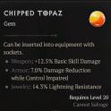 Chipped Topaz - Diablo 4 Gems