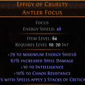 DAWN OF THE HUNT EFFIGY OF CRUELTY UNIQUE FOCUS LVL 10 REQUIRED HUNTRESS WITCH SORCERESS FOCUS