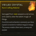 Season 3 Rare Items (Silver Ore,Iron Chunk, Veiled Crystal, Superior Leather - Items for Salvage