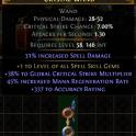 Path of Exile - Stan
dard Hardcore - Frac
tured +1 to All Spel
l Skill Gems