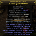RISE OF THE ABYSSAL 698 DPS QUARTERSTAFF FOR MONK COLD DMG +3 MELEE SKILS LIFE LEECH LVL 60 REQ