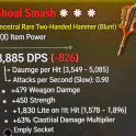 3GA Barbarian Endgame Two-Handed Mace | GA: Weapon Damage / GA: Strength / GA: Critical Strike Damag
