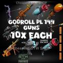Fortnite STW PL 144 guns 10x Each  [ Delivery to PSN/XBOX/PC ]