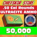 50,000 Ultracite .50 Cal Machine Rounds Ammo (50k)