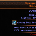 RUNES OF ALDUR RUNESEEKER'S CALL RUNIC FORK 6 SOCKETED + FREE 6 RUNES OF YOUR CHOICE! BIS WAND