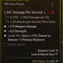 3GA Flail GA Weapon Damage/GA Strength/GA +5 Primary Resource and one empty stat
