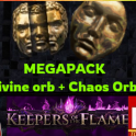 ✅  MEGAPACK  10 Divi
ne orb + 100 Chaos o
rbs ⭐ POE 1 ⭐ Keeper
s of the Flame Softc
ore ⭐ Instant