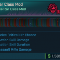 All Skills Harlowe class mod (Gravitar class mod)