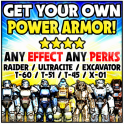 FO76 PS - ANY POWER ARMOUR MODDED + 1 2 3 4 STAR LEGENDARY MODS OF YOUR CHOICE - CHEAPEST ON ODEALO