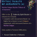 [S13} Mythic Armory Tribute - Chance for 1-4 Mythic Drops - Torment 12