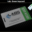 Lab. Green keycard