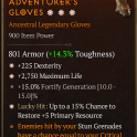 3GA Gloves GA Dexterity/GA Maximum Life/GA +5 Primary Resource/15% fortify gene