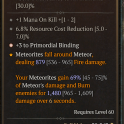 1GA Meteor Amulet - +3 Primordial Binding / 69% Inherit / 1480 Burn