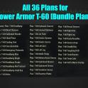 All 36 Plans for Power Armor T-60 [Bundle Plans]