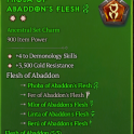 S15-SC | 2GA Charm PHOBA Of Abaddon Flesh | +4 Demonology Skill + Cold Resistance