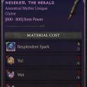 x1 Mythic Unique Item Nesekem The Herald | Nesekem Herald | Selfplay / Piloted