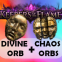 1 Divine + 10 Chaos Orbs ⚡ Keepers of the Flame Softcore ⚡ PC ⚡