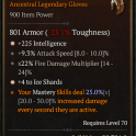 2GA Gloves GA +4 Ice Shards/GA Intelligence/9.3% attack speed 22% fire dmg multiplier