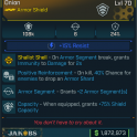 [LVL70] Onion [shock, armor segment, reinforcement, capacity] (Jakobs Shield)