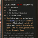 4GA Bridle of Tor'Baalos GA(+4 Molten Bomb/Cooldown Reduction/Willpower/Armor)