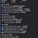 Networth 21B | Unsoulbound 19.4B | Purse 2.39B | Minion Slots 30 | Collections Maxed 66
