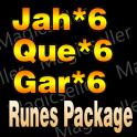 (S8)6x Jah, 6x Que, 6x Gar (Heir of Perdition Runes Package)