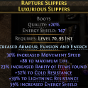 147 ES BOOTS 30% MOVEMENT SPEED 86 LIFE 23% RARITY 32% COLD 39% LIGHTNING RESIST STORMWEAVER BOOTS
