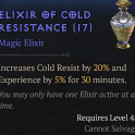 Elixir of Cold Resistance 20% + 5% EXP (Level 45)