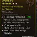 {S14} 2h axe 2GA Crit damage + max life
