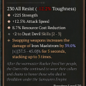3GA Unbroken Chain (39/45) GA Strength/GA Attack Speed/GA Resource Cost Reduction +2 dust devi skill