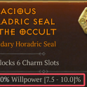 [S15] 6-Socket Seal | 1 Custom Affix + 1 Random Affix