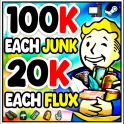 [ Fallout 76 ]  100K EACH JUNK - 20K EACH FLUX [Fast trading] for Fallout 76